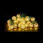 Wreath of LED Lights Yellow 600 x 5 x 2 cm (12 Units)