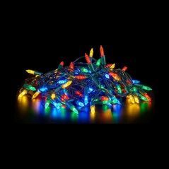 Wreath of LED Lights Multicolour 450 x 9 x 2 cm (12 Units)