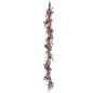 Christmas garland Branch Flowers Red Green 15 x 15 x 190 cm (4 Units)