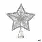 Christmas star Silver Steel Plastic 20 x 5 x 25 cm (10 Units)