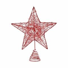 Christmas star Red Steel Plastic 20 x 5 x 24,5 cm (12 Units)