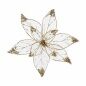 Decorative Flower Golden Plastic 25 x 25 x 7 cm (12 Units)