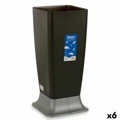 Umbrella stand Stefanplast Zeus Anthracite Plastic 25 x 55 x 25 cm (6 Units)