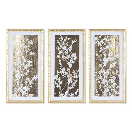 Quadro Home ESPRIT Orientale 30 x 3,5 x 60 cm (3 Unità)