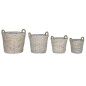 Log Stand Home ESPRIT wicker Rope 55 x 58 x 57 cm