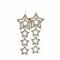 Christmas Decorations Set Stars champagne 19 x 0,2 x 23 cm (48 Units)