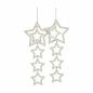 Christmas Decorations Set Stars White 19 x 0,2 x 23 cm (24 Units)