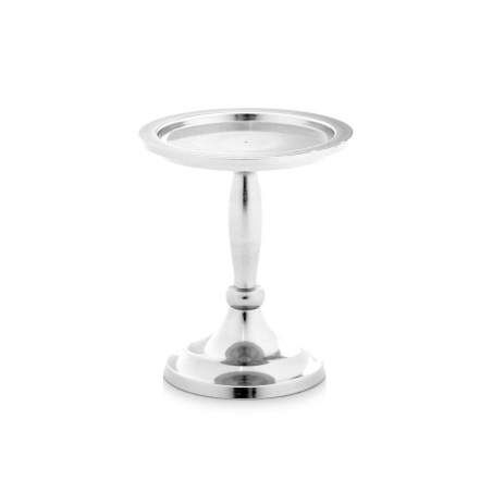 Candle Holder Silver Aluminium 10 x 12 x 10 cm (8 Units)