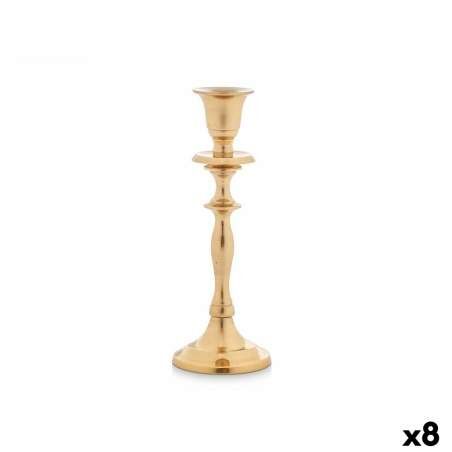 Candelabro Dorato Alluminio 4,5 x 20 x 7,5 cm (8 Unità)