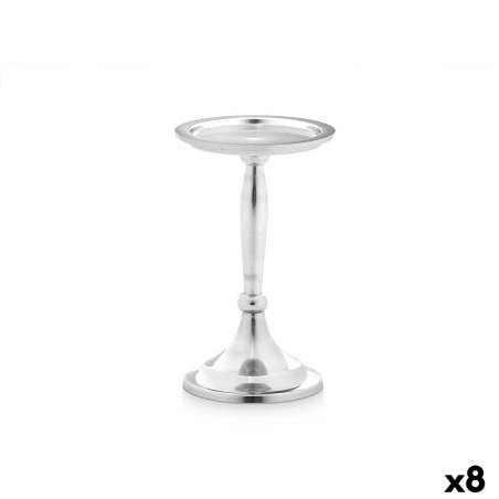 Candelabro Argentato Alluminio 10 x 17 x 8,5 cm (8 Unità)