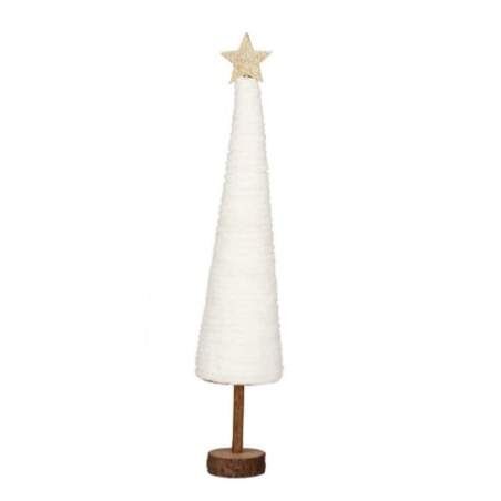 Christmas Tree White Golden 8,5 x 43 x 8,5 cm (12 Units)