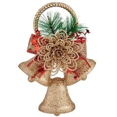 Christmas bauble Hoods Red Green Golden PVC 16 x 23 x 3 cm (24 Units)