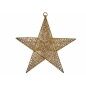 Christmas bauble Star Golden Metal 30 x 32 x 0,5 cm (24 Units)