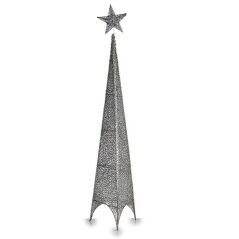 Albero di Natale Torre Stella Argentato Metallo Plastica 28 x 127 x 28 cm (6 Unità)