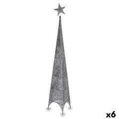 Albero di Natale Torre Stella Argentato Metallo Plastica 34 x 154 x 34 cm (6 Unità)