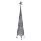 Christmas Tree Tower Star Silver Metal Plastic 34 x 154 x 34 cm (6 Units)