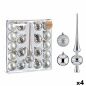 Christmas Decorations Set Silver PVC (4 Units)