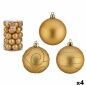 Set of Christmas balls Golden PVC Ø 6 cm (4 Units)