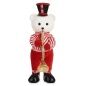 Statua Decorativa Orso Tromba Bianco Nero Rosso polistirene 15 x 46 x 25 cm (2 Unità)