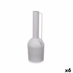 Vaso Alto Grigio Acciaio 13 x 39 x 13 cm (6 Unità)