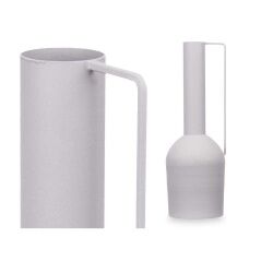 Vase Height Grey Steel 13 x 39 x 13 cm (6 Units)