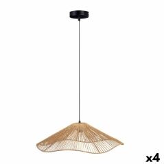 Ceiling Light Rope 60 W Brown Black Metal Paper Plastic 55 x 16 x 55 cm (4 Units)