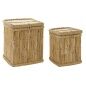 Basket set DKD Home Decor Natural Rope Bamboo (46 x 46 x 55 cm)