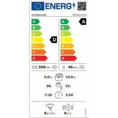 Lavatrice - Asciugatrice LG F4DR6010A1W 1400 rpm