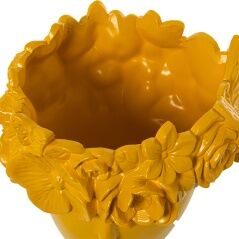 Vaso Alexandra House Living Giallo Ceramica Faccia 18 x 18 x 27 cm