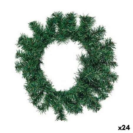 Advent wreathe Green Plastic 35 x 9 x 35 cm (24 Units)