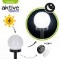 Solar garden lights Aktive Plastic 10 x 34 x 10 cm (24 Units)