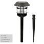 Set of solar garden lights Aktive 2 Pieces Stainless steel Plastic 13 x 55 x 13 cm (4 Units)