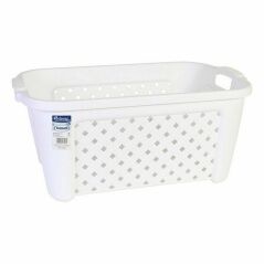 Cesto per i Panni Tontarelli 8065405/112 35 L Bianco Rettangolare 58 x 38 x 26 cm (6 Unità)