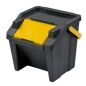 Recycling Waste Bin Tontarelli Moda Stackable 28 L Yellow (6 Units)