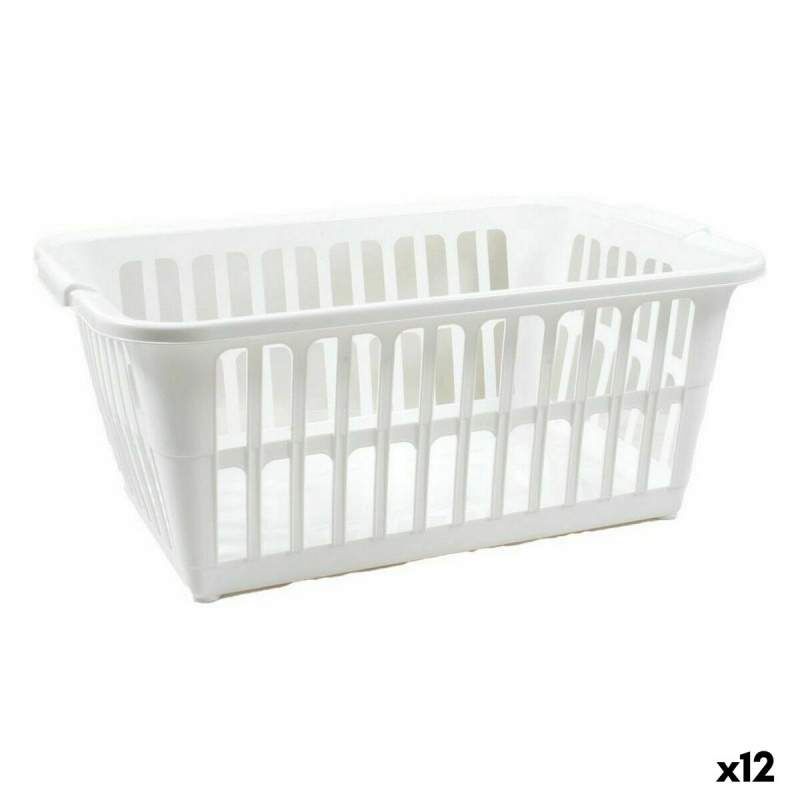 Cesto per i Panni Sporchi Tontarelli Classic Bianco 35 L 58 x 41 x 24 cm (12 Unità)