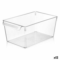 Scatola Multiuso Quttin Trasparente 20 x 32,5 x 14 cm (12 Unità)