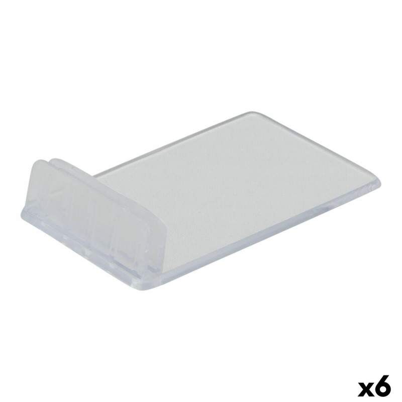 Supporto Securit Insegna Trasparente Set 1 x 4 cm 10 Unità