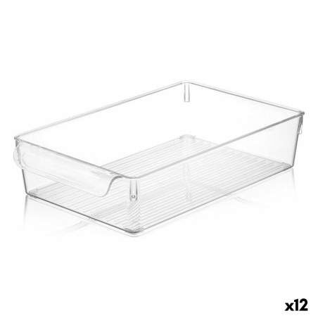 Scatola Multiuso Quttin Trasparente 20 x 32,5 x 7 cm (12 Unità)