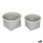 Basket set Confortime 2 Pieces Circular 26 x 26 x 17 cm (2 Pieces) (6 Units)