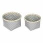 Basket set Confortime 2 Pieces Circular 26 x 26 x 17 cm (2 Pieces) (6 Units)