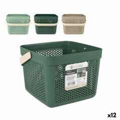 Cestino Multiuso Confortime Plastica 12 L 27 x 27 x 21 cm (12 Unità)