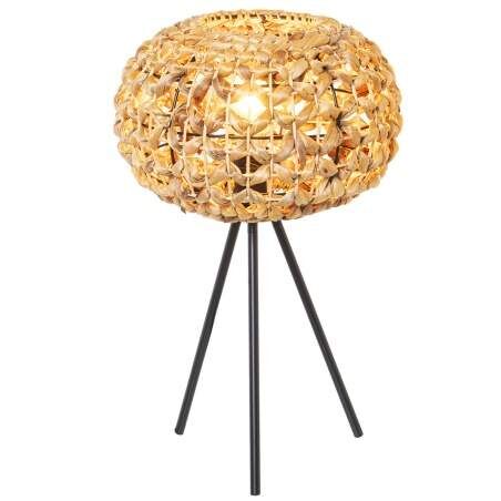 Desk lamp Alexandra House Living Brown Rattan Natural Fibre 60 W 31 x 50 x 31 cm