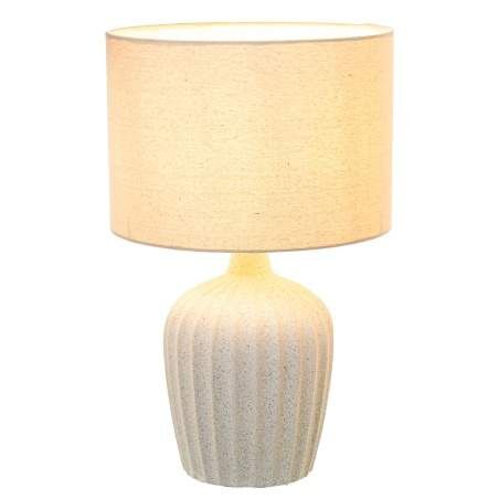 Desk lamp Alexandra House Living Beige Multicolour Ceramic 40 W 28 x 47 x 28 cm