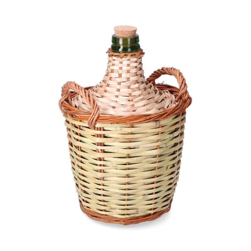 Decorative container EDM wicker Cane