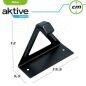 Supporto da parete per bicicletta Aktive Nero Metallo 15,5 x 12 x 5,5 cm (24 Unità)