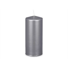 Candle Silver 9 x 20 x 9 cm (8 Units)