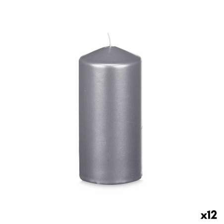 Candle Silver 7 x 15,5 x 7 cm (12 Units)