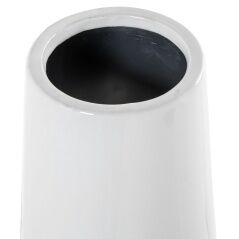 Vase Alexandra House Living White Silver Ceramic 14 x 50 x 14 cm