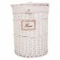 Set of Baskets Alexandra House Living White wicker Willow wood 3 Pieces