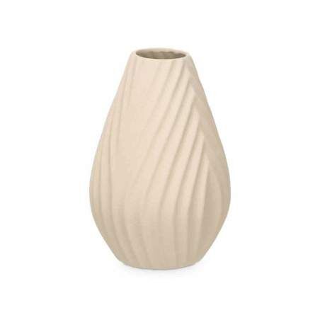 Vase Beige Ceramic 21 x 31 x 21 cm (4 Units) Stripes